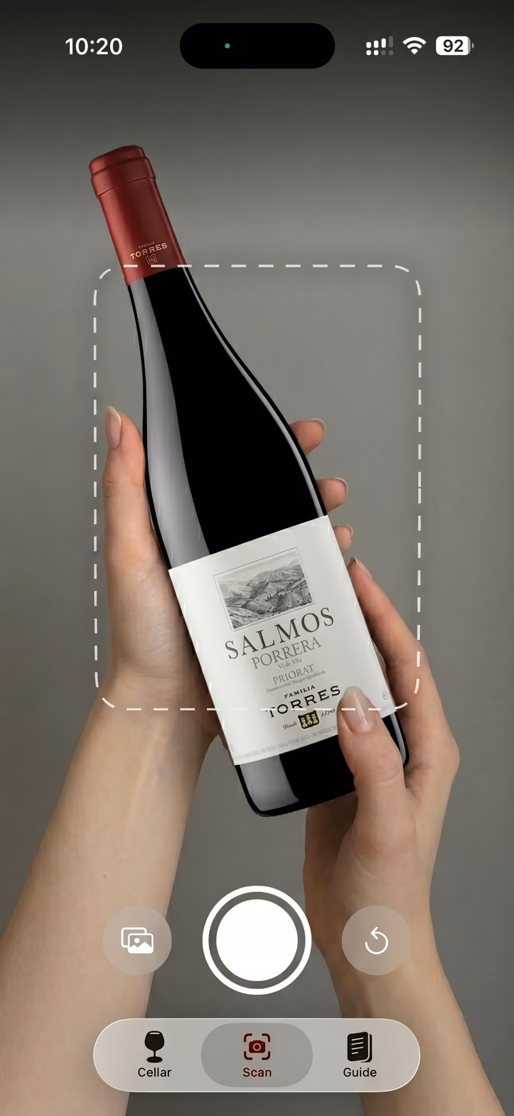 Swirl App Store screenshot: Scan Any Wine Label